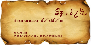 Szerencse Ádám névjegykártya